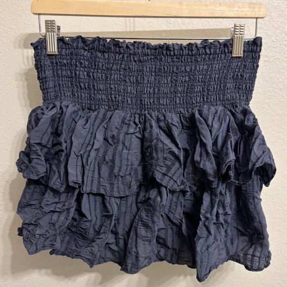 Mustard Seed Navy Blue Skirt - Picture 3 of 3